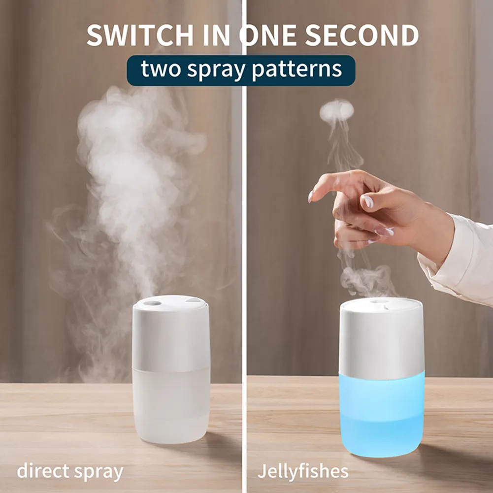 1200mAh Rechargeable Jellyfish Air Humidifier Mist Sprayer