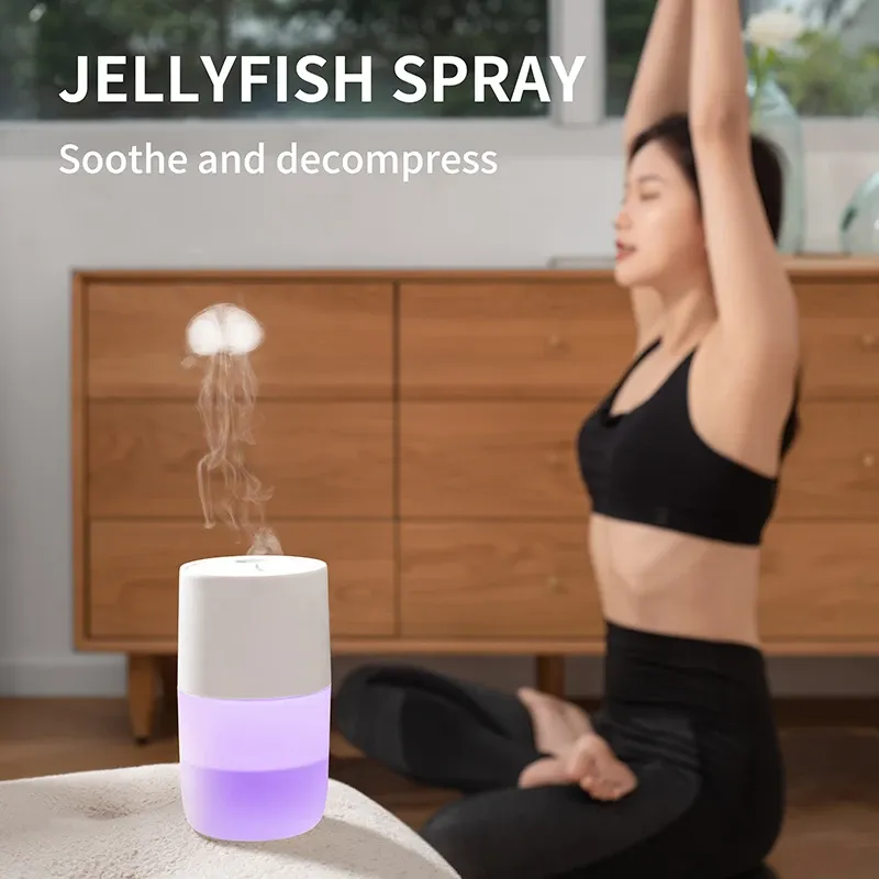 1200mAh Rechargeable Jellyfish Air Humidifier Mist Sprayer