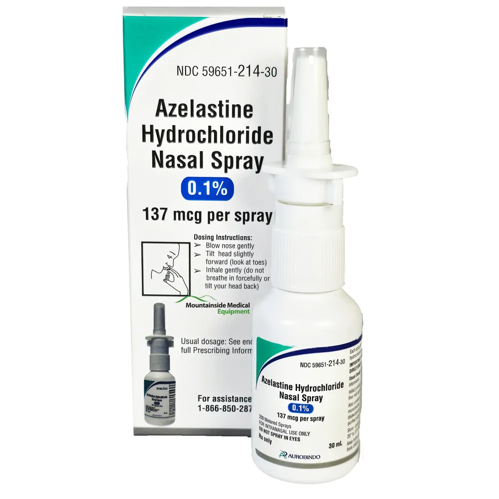 Azelastine Hydrochloride 0.1% Nasal Spray by Aurobindo Pharma (RX)