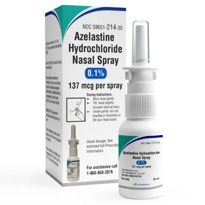 Azelastine Hydrochloride 0.1% Nasal Spray by Aurobindo Pharma (RX)