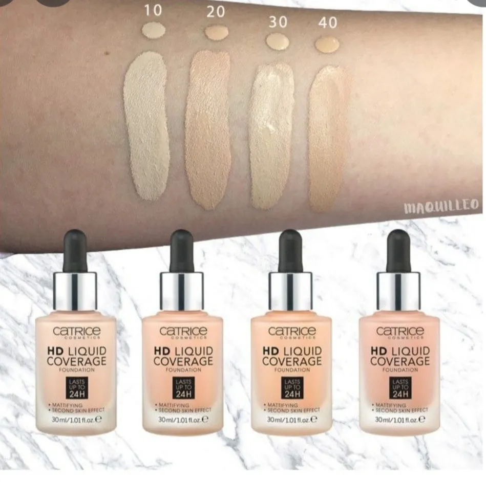 Catrice Hd Liquid Coverage Foundation | كاتريس كريم أساس بتغطية عالية