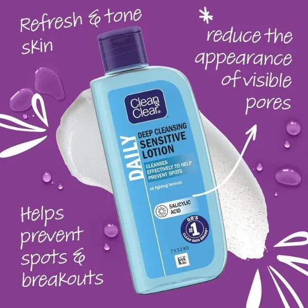 Clean & Clear Cleanser Lotion for Sensitive Skin 200ml
