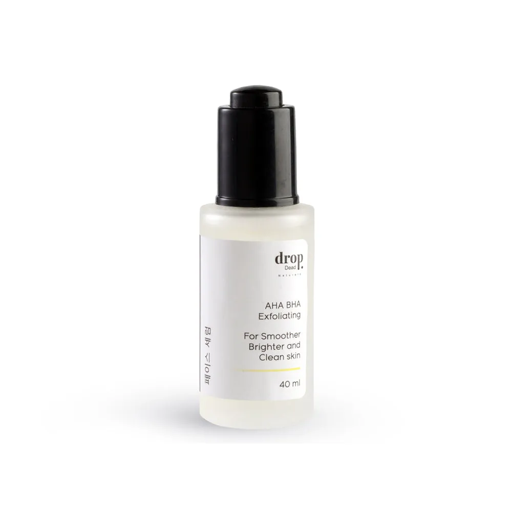 DropDead Naturals AHA BHA Exfoliating Face Serum - 40ml