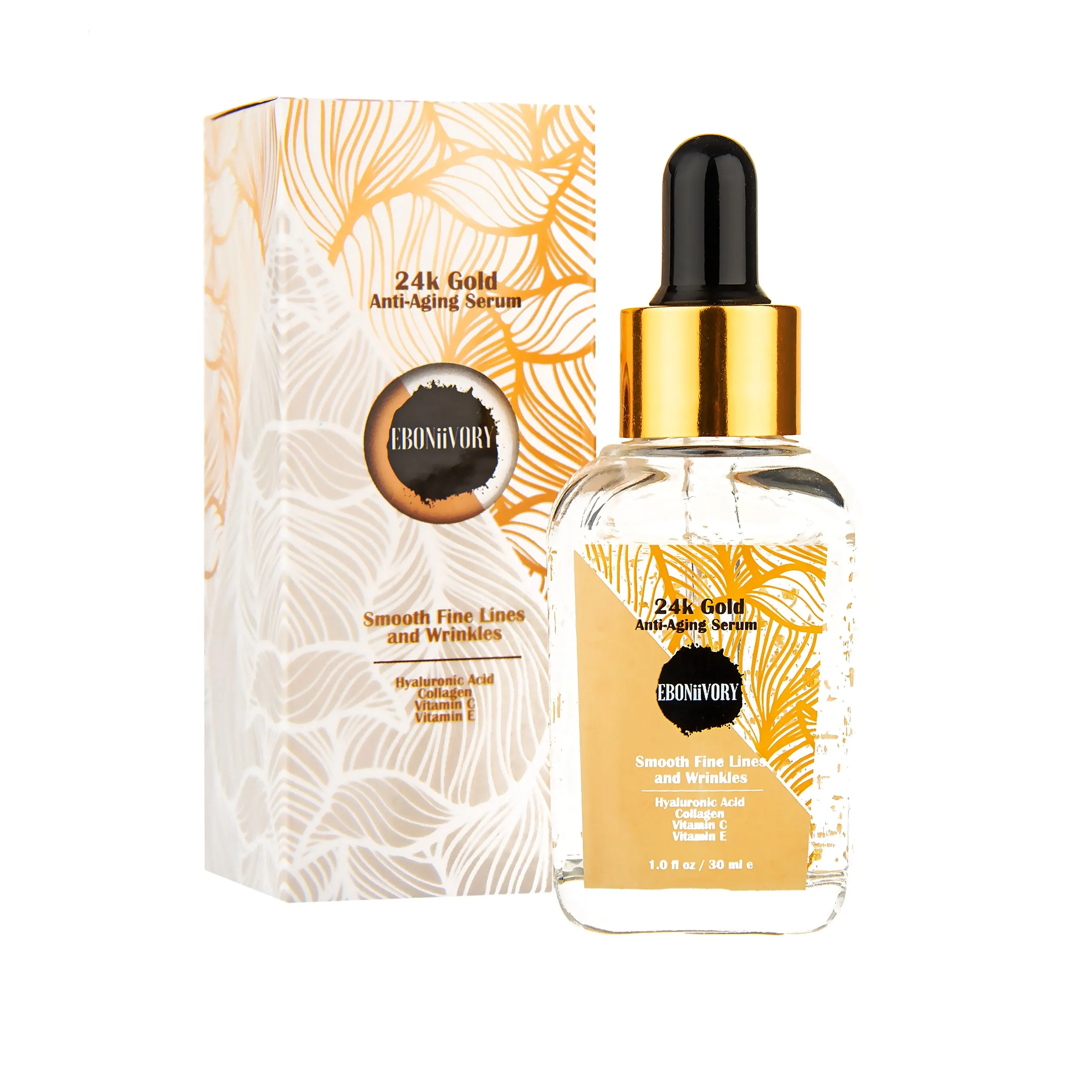 EBONiiVORY 24k Gold Anti-Aging Serum with Matrixyl 3000