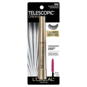 LOREAL PARIS telescopic original 910 blackest black noir profond لوريال بارس ماسكارا