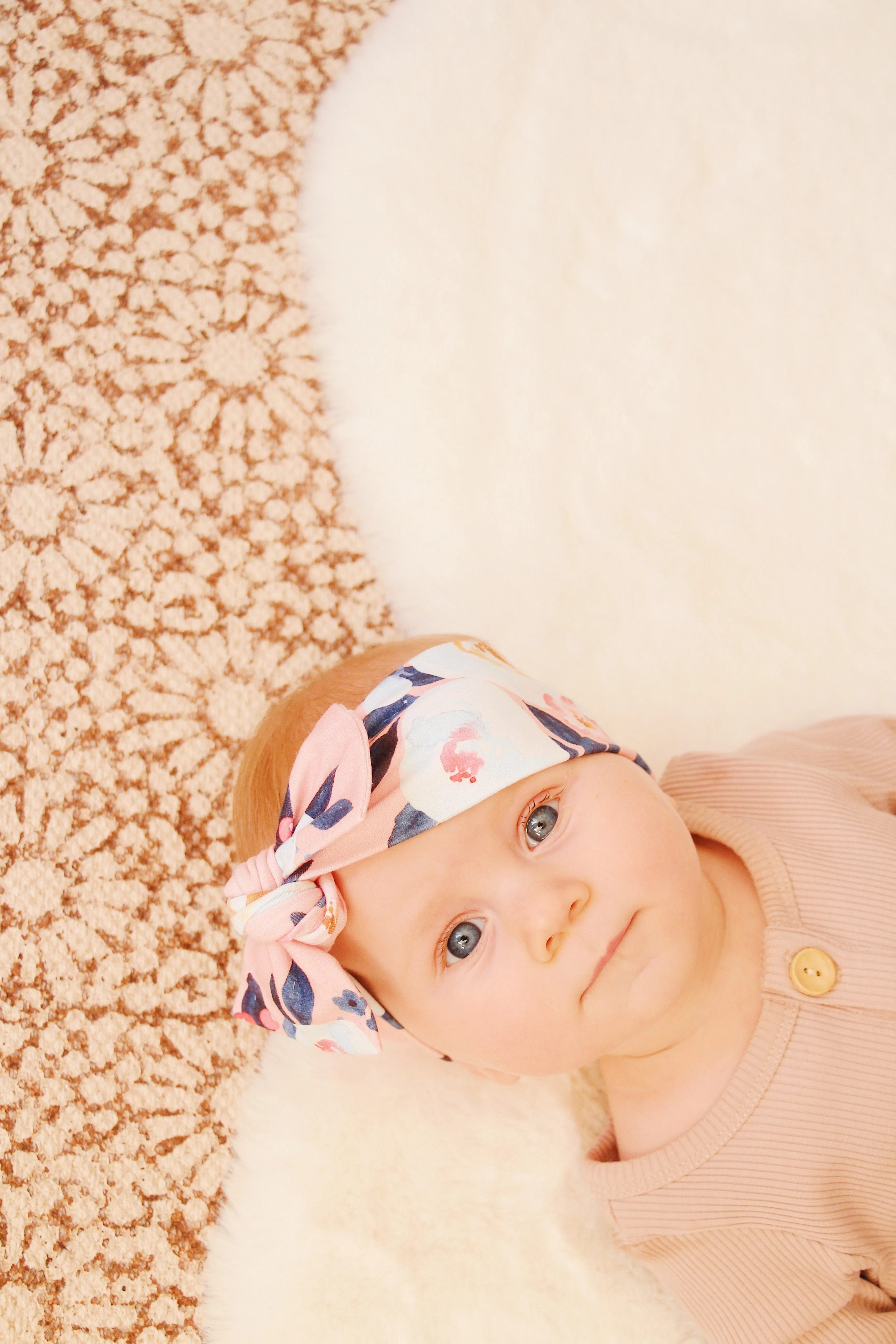 Peony Rose Bow Knot Headband