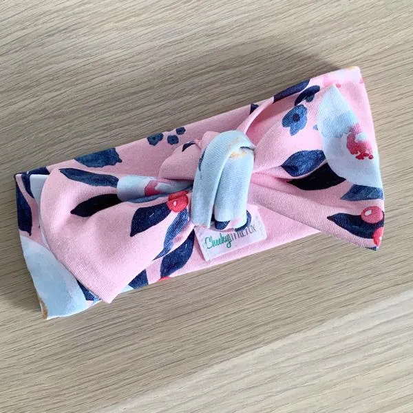 Peony Rose Bow Knot Headband