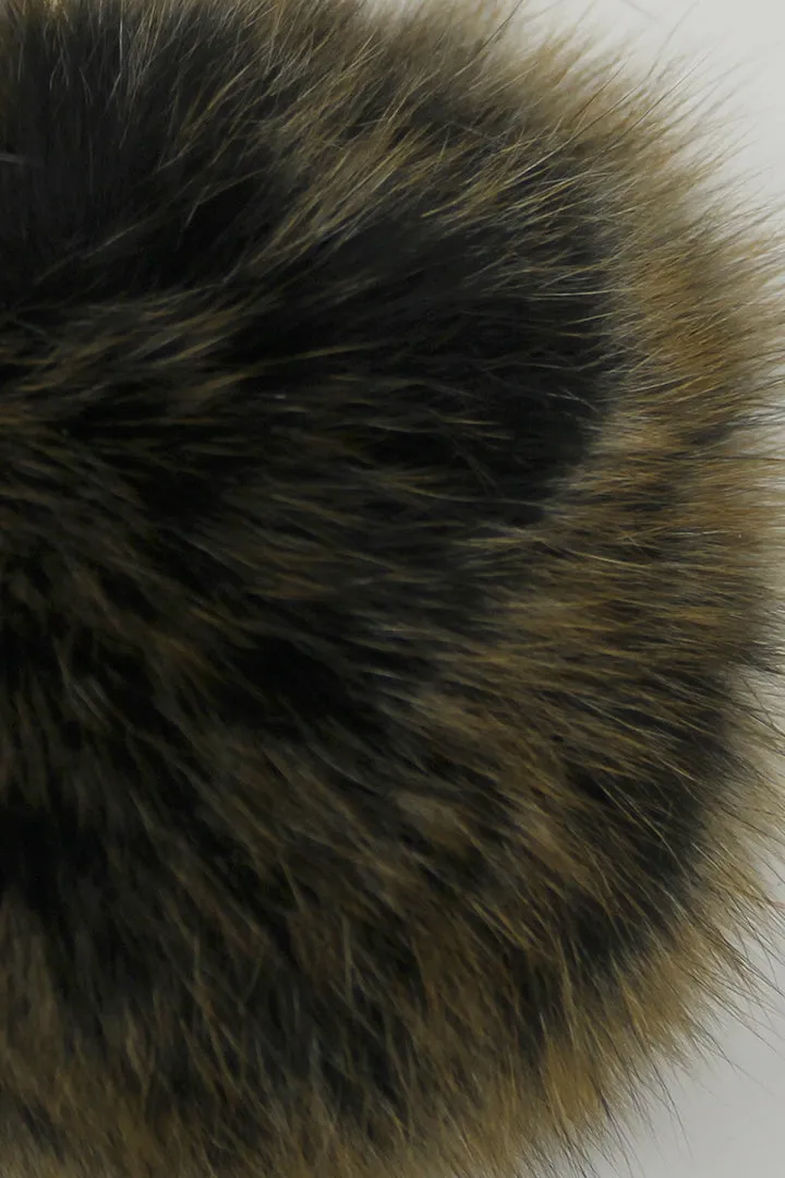 Pom Pom Fox Fur Keychain