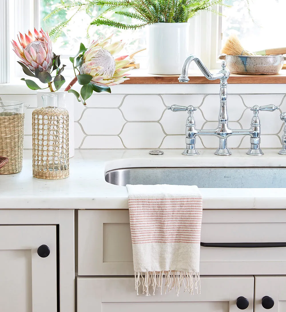 Riviera Blush Ribs Hand Towel
