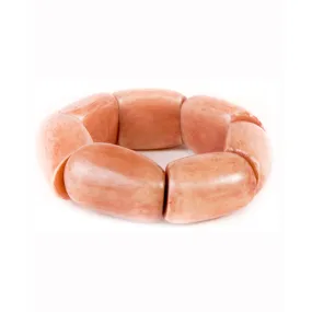 Tagua Stretch Bracelet, Blush