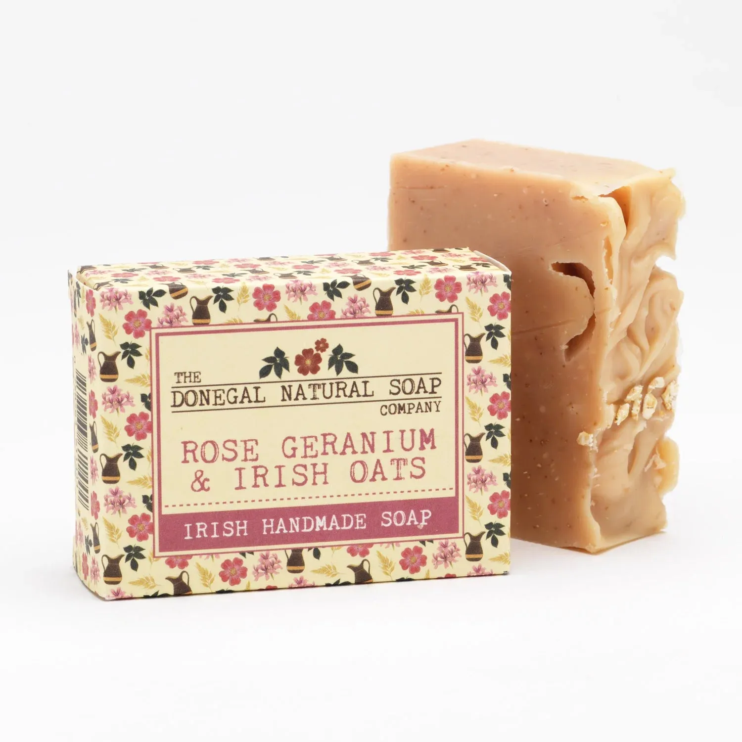 The Donegal Natural Soap Company Rose Geranium & Irish Oats Soap